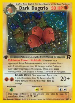 Pokémon-Karte Dark Dugtrio 006/082