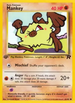 Pokémon-Karte Mankey 061/082