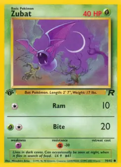Pokémon-Karte Zubat 070/082