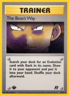 Pokémon-Karte The Boss's Way 073/082