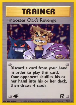 Pokémon-Karte Imposter Oak's Revenge 076/082
