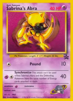 Pokémon-Karte Sabrina's Abra 019/053