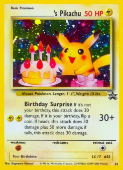Pokémon-Karte ___________'s Pikachu 024/053