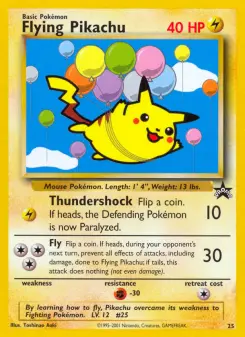 Pokémon-Karte Fliegendes Pikachu 025/053