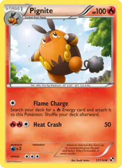 Pokémon-Karte Pignite 017/114
