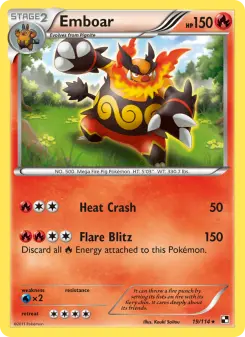 Pokémon-Karte Emboar 019/114