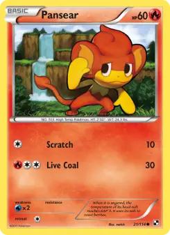 Pokémon-Karte Pansear 021/114