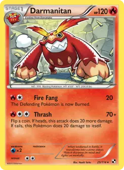Pokémon-Karte Darmanitan 025/114