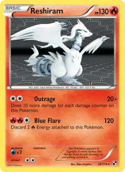 Pokémon-Karte Reshiram 026/114