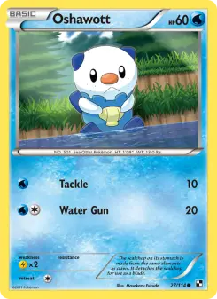 Pokémon-Karte Oshawott 027/114