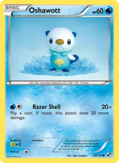 Pokémon-Karte Oshawott 028/114