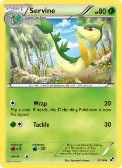 Pokémon-Karte Servine 003/114