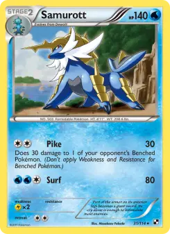 Pokémon-Karte Samurott 031/114