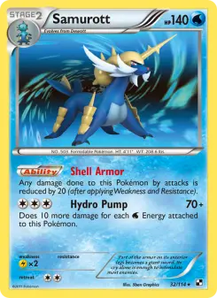 Pokémon-Karte Samurott 032/114