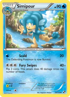 Pokémon-Karte Simipour 034/114
