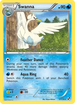 Pokémon-Karte Swanna 037/114