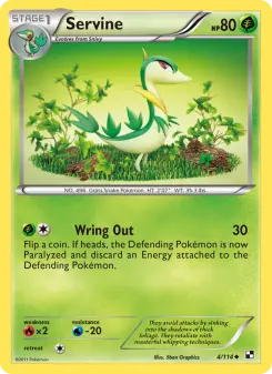 Pokémon-Karte Servine 004/114