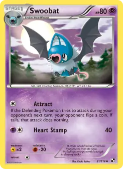 Pokémon-Karte Swoobat 051/114
