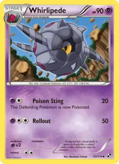 Pokémon-Karte Whirlipede 053/114