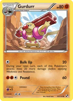 Pokémon-Karte Gurdurr 060/114