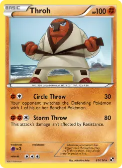 Pokémon-Karte Throh 061/114