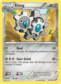 Pokémon-Karte Klang 075/114