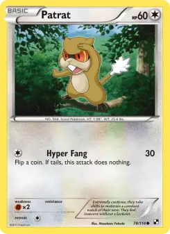 Pokémon-Karte Patrat 078/114