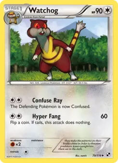 Pokémon-Karte Watchog 079/114