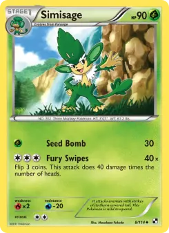 Pokémon-Karte Simisage 008/114
