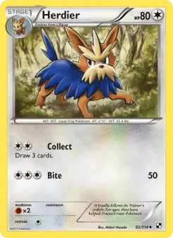 Pokémon-Karte Herdier 082/114