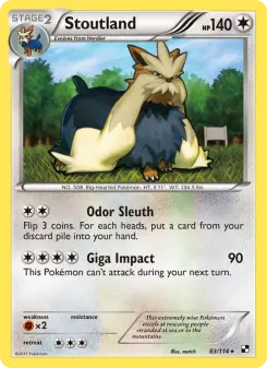 Pokémon-Karte Stoutland 083/114