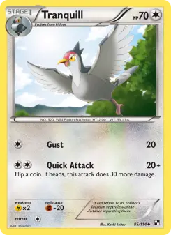 Pokémon-Karte Tranquill 085/114