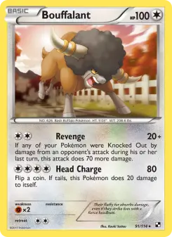 Pokémon-Karte Bouffalant 091/114