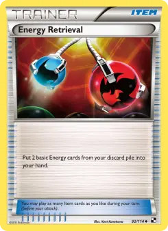 Pokémon-Karte Energy Retrieval 092/114