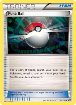 Pokémon-Karte Poké Ball 097/114