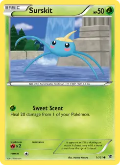 Pokémon-Karte Surskit 001/101