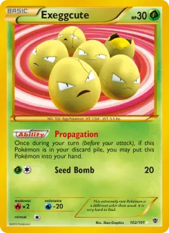 Pokémon-Karte Exeggcute 102/101