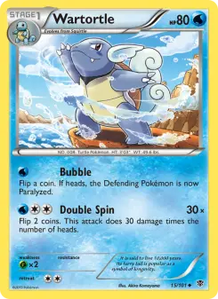 Pokémon-Karte Wartortle 015/101