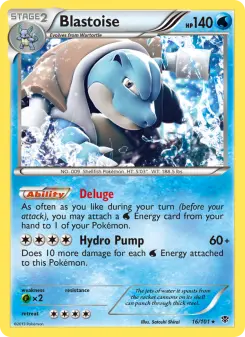 Pokémon-Karte Blastoise 016/101