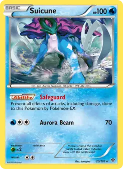 Pokémon-Karte Suicune 020/101