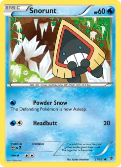 Pokémon-Karte Snorunt 021/101