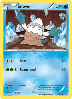 Pokémon-Karte Snover 025/101