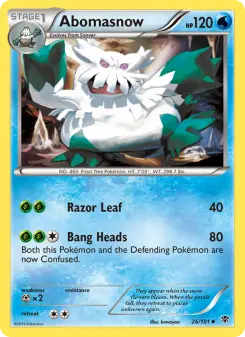 Pokémon-Karte Abomasnow 026/101