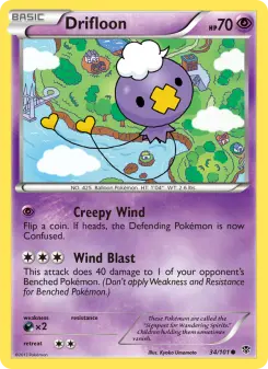 Pokémon-Karte Drifloon 034/101