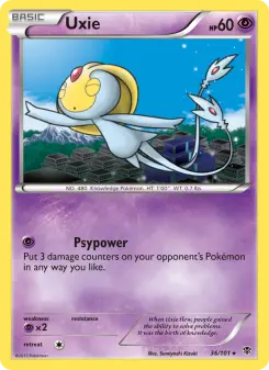 Pokémon-Karte Uxie 036/101