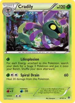 Pokémon-Karte Cradily 004/101