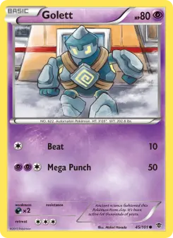 Pokémon-Karte Golett 045/101