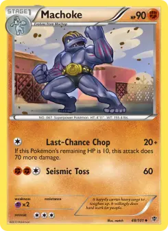 Pokémon-Karte Machoke 048/101