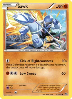 Pokémon-Karte Sawk 052/101