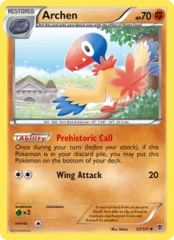 Pokémon-Karte Archen 053/101